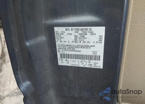 2006 Ford F-150 Fx4/Lariat/Xlt from USA, damaged, VIN 1FTPW14V96FB24542